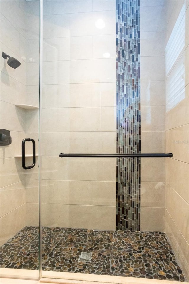 bathroom with walk in shower