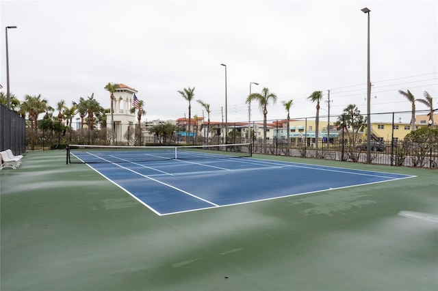 view of sport court