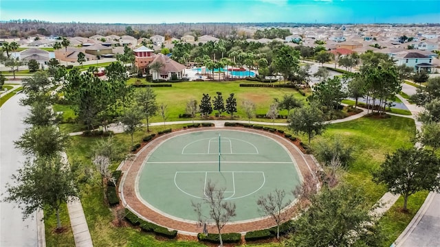 birds eye view of property