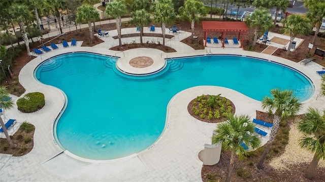 pool featuring a patio