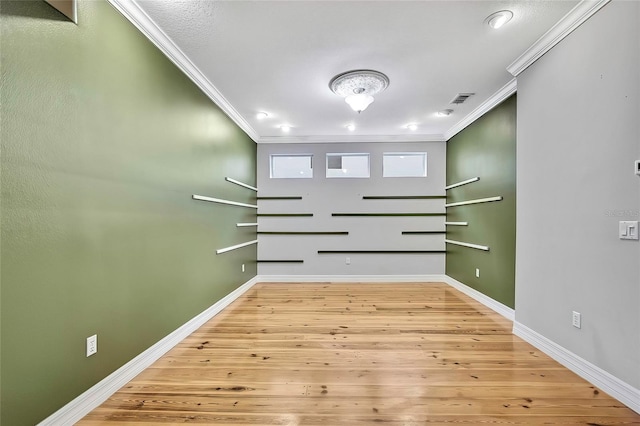 interior space with hardwood / wood-style floors