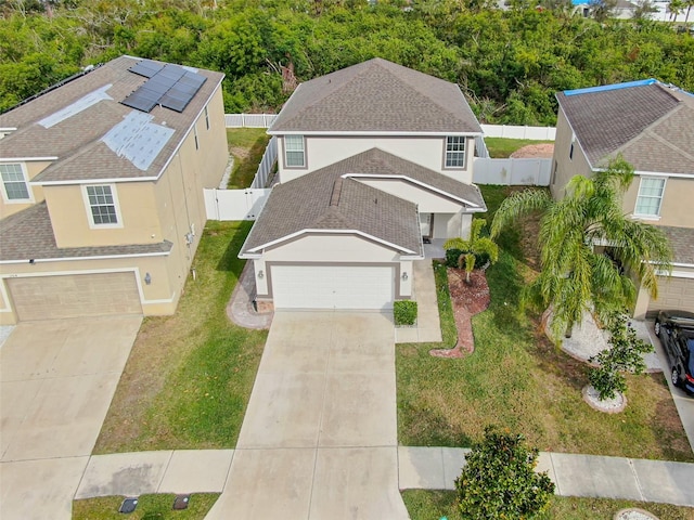 birds eye view of property