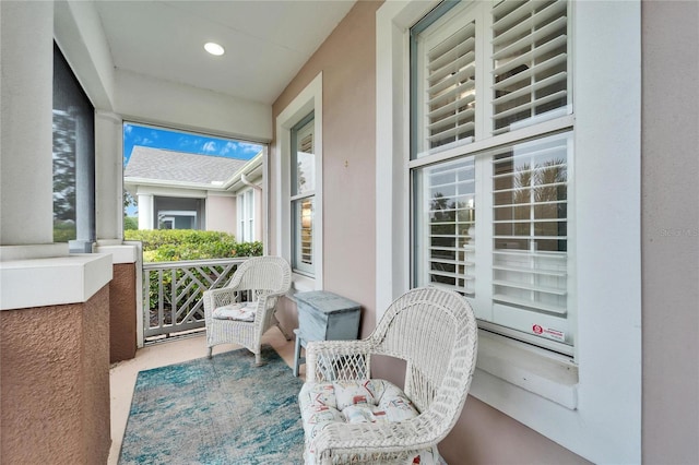 balcony with a porch