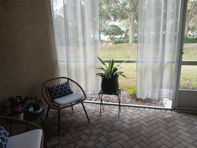 view of sunroom