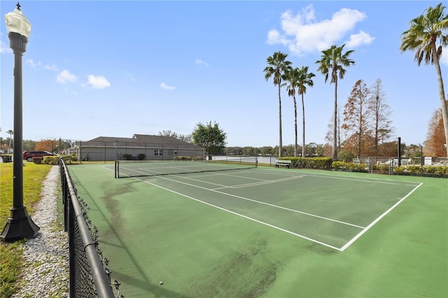 view of tennis court