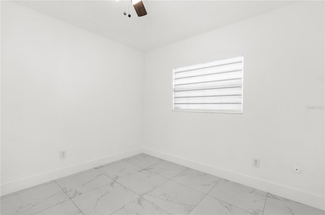 empty room with ceiling fan