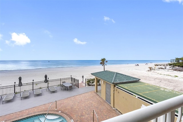 water view featuring a view of the beach