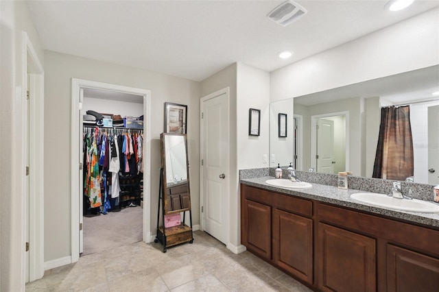 bathroom featuring vanity