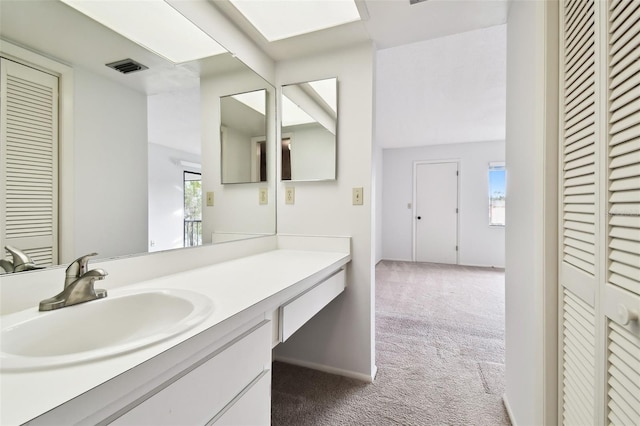 bathroom with vanity