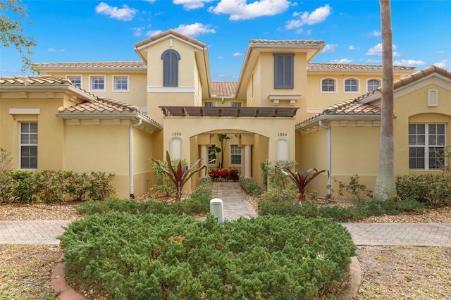 view of mediterranean / spanish house