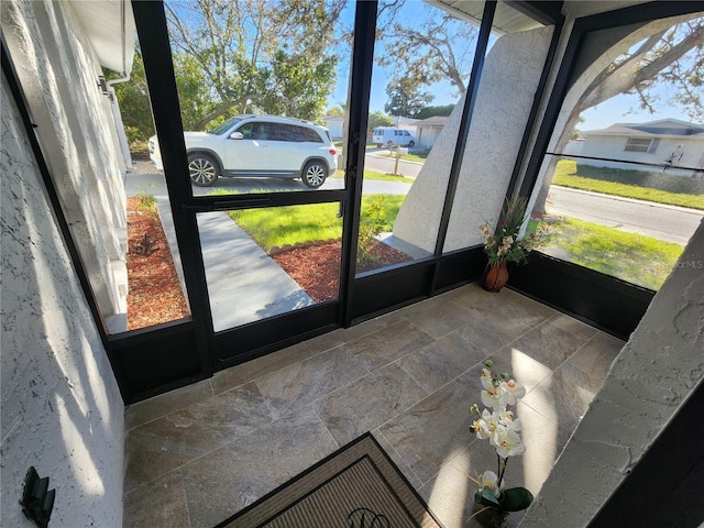 view of sunroom / solarium