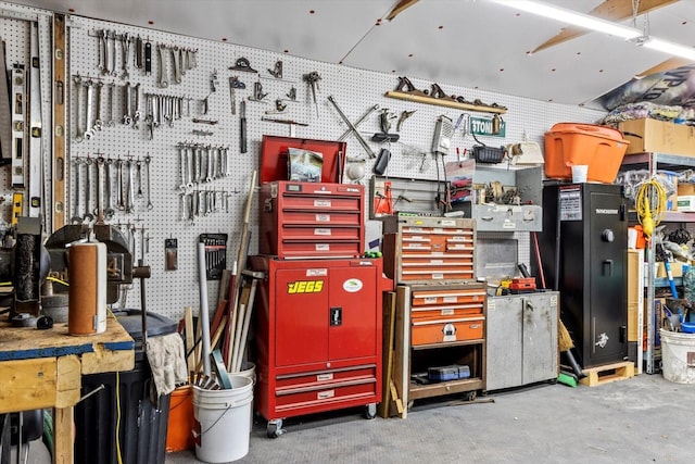 view of storage room