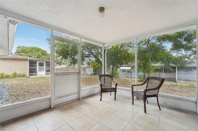 view of sunroom / solarium