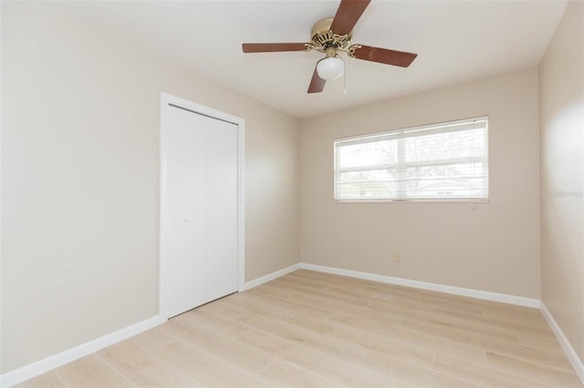 unfurnished room featuring ceiling fan