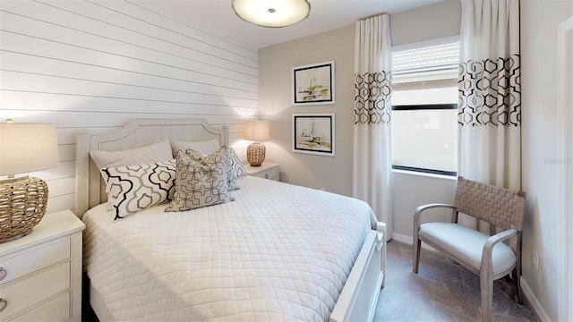 bedroom featuring carpet flooring