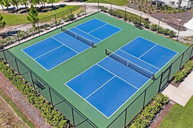 view of sport court