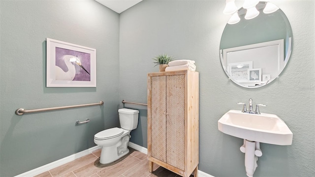 bathroom featuring toilet