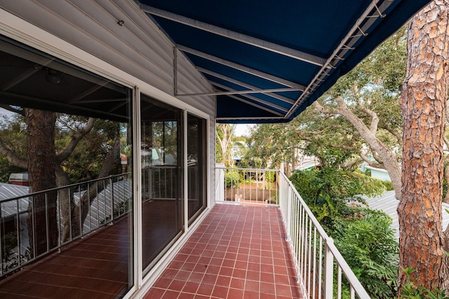 view of balcony