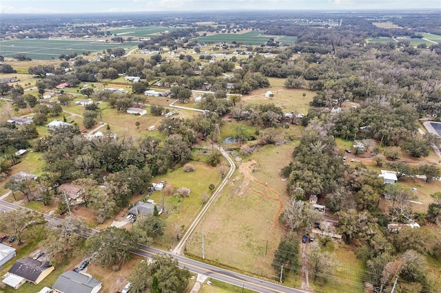 aerial view with a rural view