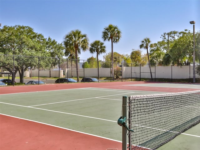 view of tennis court