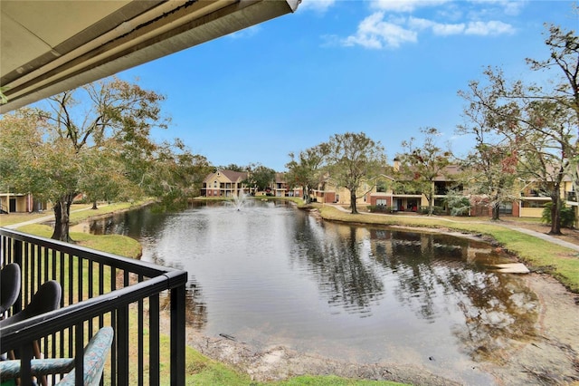 view of water feature