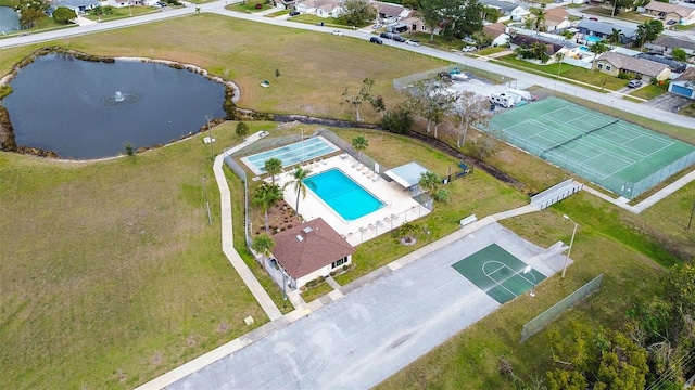 birds eye view of property