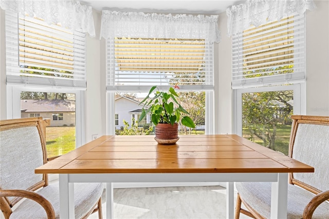 view of sunroom