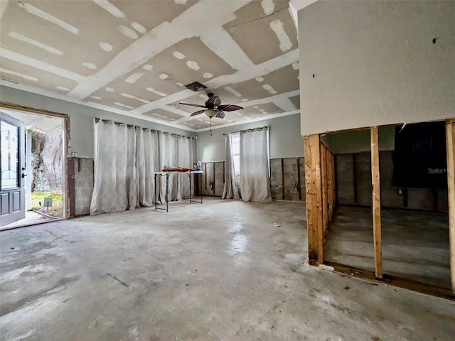 miscellaneous room featuring concrete flooring