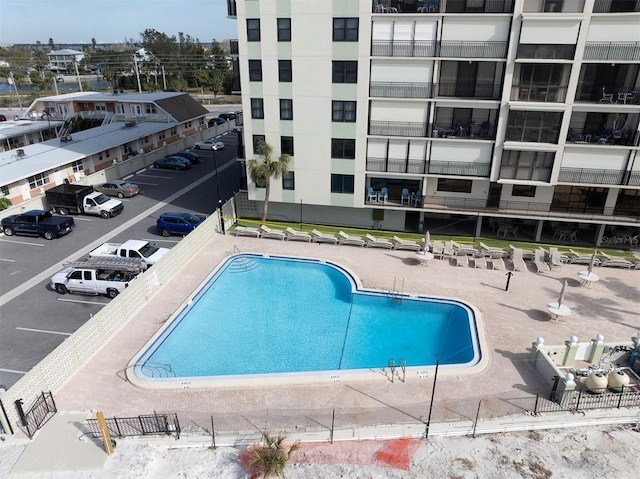 view of pool with a patio area