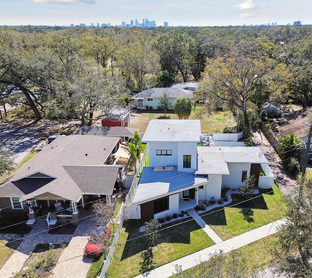 birds eye view of property