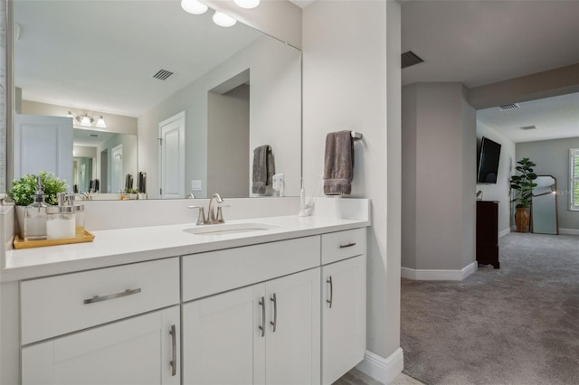 bathroom featuring vanity