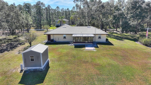 birds eye view of property