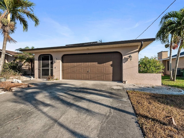 ranch-style house with a garage