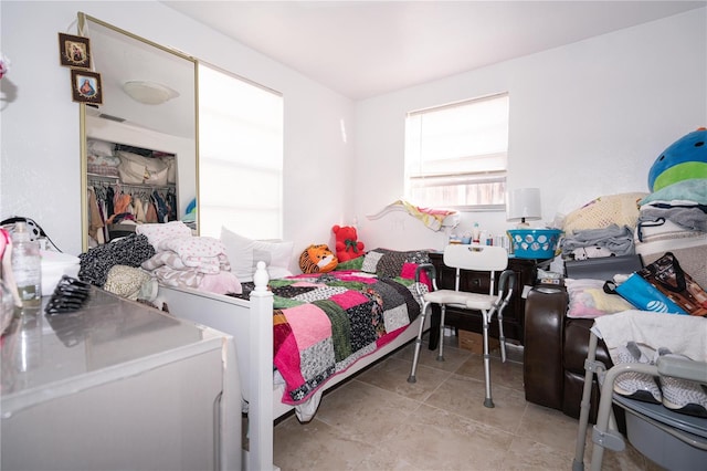 bedroom featuring a closet