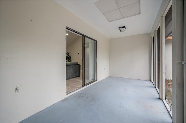 balcony featuring a patio area