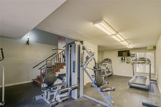 view of exercise room