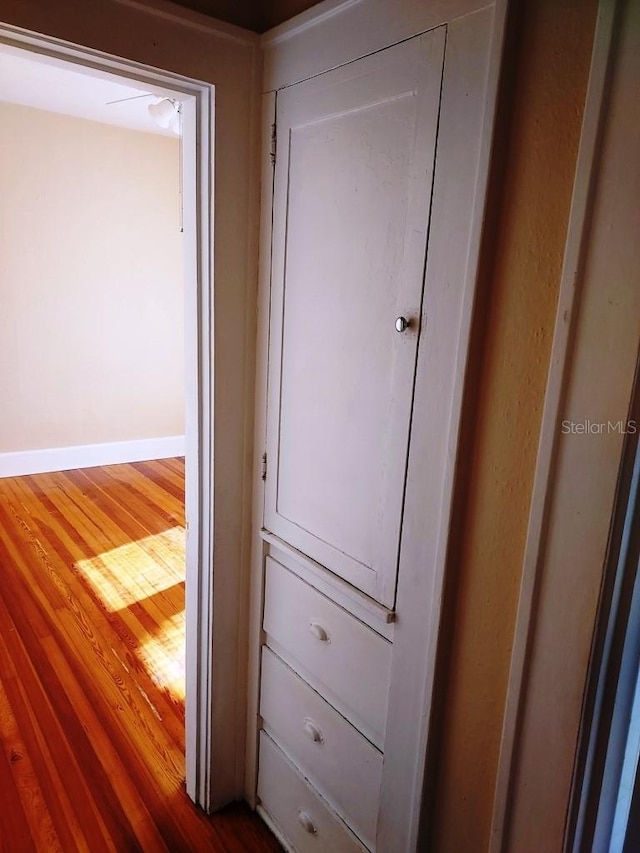 interior space featuring hardwood / wood-style floors