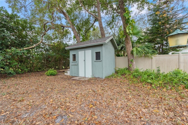 view of outbuilding