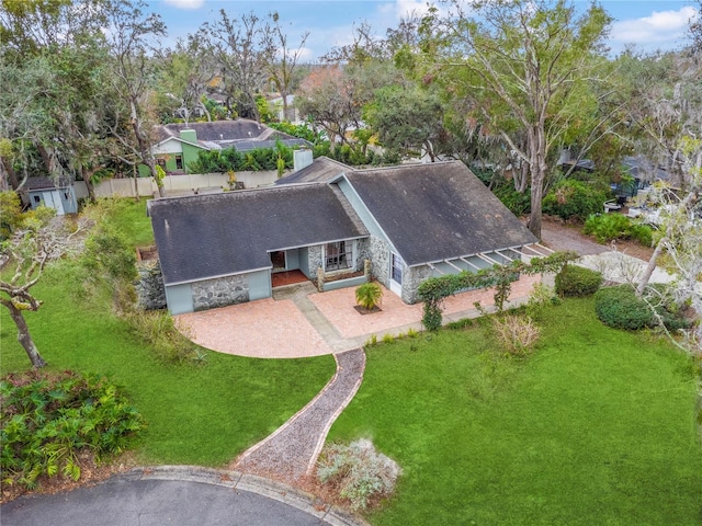 birds eye view of property