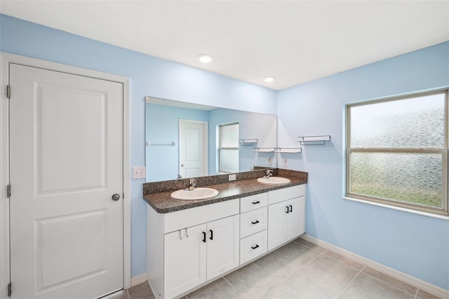 bathroom with vanity