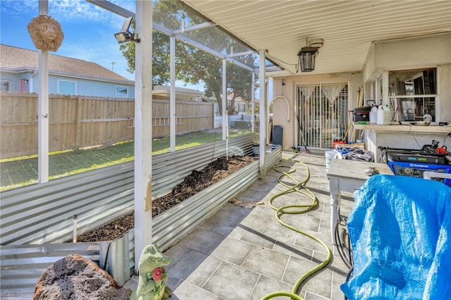 view of sunroom / solarium