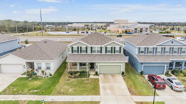 view of front of house with a front lawn