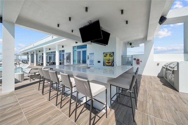 view of patio / terrace with outdoor wet bar