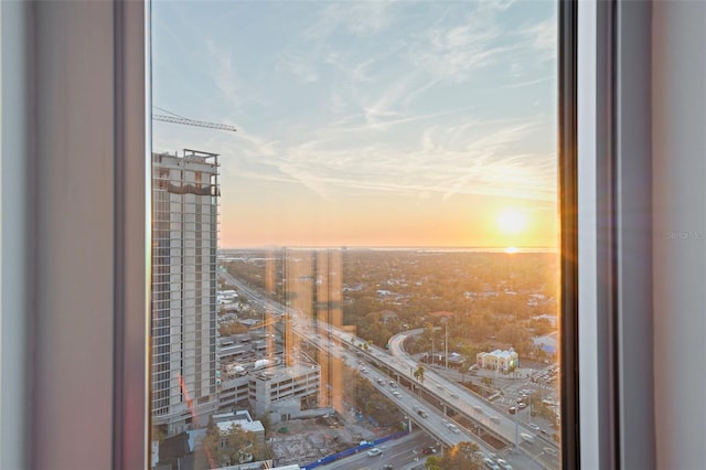 water view featuring a view of city