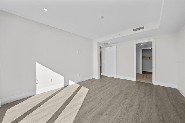 unfurnished room featuring light wood-type flooring