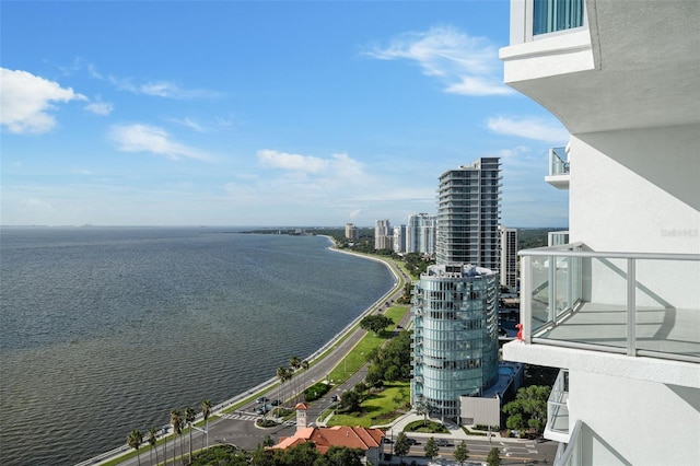 view of water feature