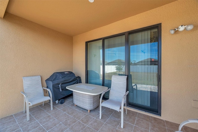 view of patio with grilling area