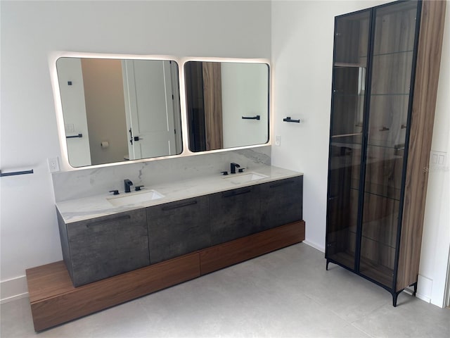 bathroom with vanity