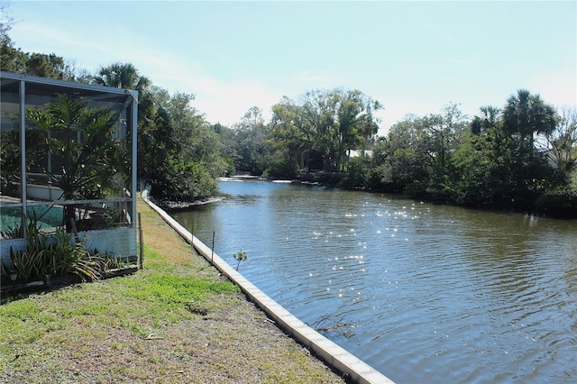 view of water feature