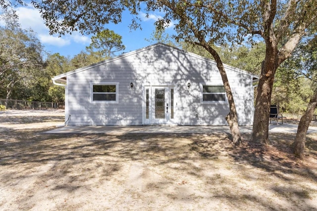 view of rear view of house